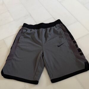 Nike Men's Charcoal and Black Athletic Shorts